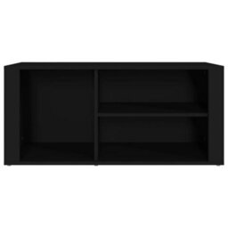 Berkfield Elegant Shoe Cabinet Black 100X35X45 Cm Engineered Wood - thumbnail 5