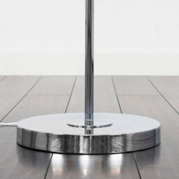 Valuelights Jaspa Modern Polished Chrome Metal Wire Geometric Diamond Design Floor Lamp Base - thumbnail 3