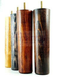 L&F Turned Wood Legs Natural 230mm High Set Of 4 Replacement Furniture Bun Feet Settee Chairs Sofas Footstools M10 Pkc148 - thumbnail 9