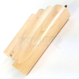 L&F Turned Wood Legs Natural 230mm High Set Of 4 Replacement Furniture Bun Feet Settee Chairs Sofas Footstools M10 Pkc148 - thumbnail 4