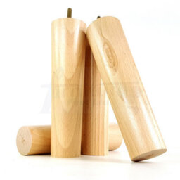 L&F Turned Wood Legs Natural 230mm High Set Of 4 Replacement Furniture Bun Feet Settee Chairs Sofas Footstools M10 Pkc148 - thumbnail 7