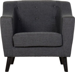 Seconique Ashley 1 Seater Sofa Chair Upholstered In Grey Fabric - thumbnail 4