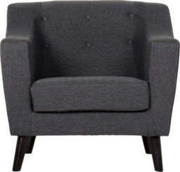Seconique Ashley 1 Seater Sofa Chair Upholstered In Grey Fabric - thumbnail 2