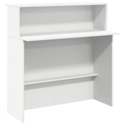 Berkfield Reception Desk White 180X50X103.5 Cm Engineered Wood - thumbnail 8
