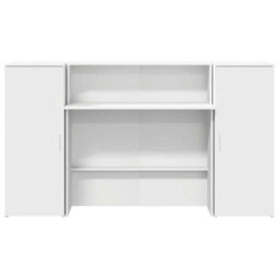 Berkfield Reception Desk White 180X50X103.5 Cm Engineered Wood - thumbnail 5