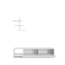 Decorotika Decortika Liza Modern Tv Stand Tv Unit With Storage White - thumbnail 6