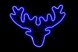 Shatchi Jumping Reindeer Neon Effect Rope Light Silhouette Double Side 90 Warm White Leds Christmas Outdoor Home Wall Garden - thumbnail 2