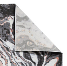 Grey Rose Abstract Modern Easy To Clean Rug For Dining Room-120Cm X 170Cm - thumbnail 8