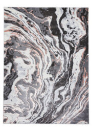 Grey Rose Abstract Modern Easy To Clean Rug For Dining Room-120Cm X 170Cm - thumbnail 9