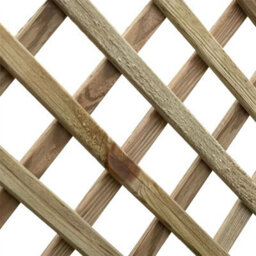Premier Garden Supplies Elite Diamond Wooden Trellis Panel 6Ft X 3Ft (3 Pack) Standard Lattice Fencing Topper For Climbing Plant Support - thumbnail 8