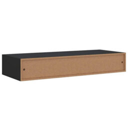 Vidaxl Wall-Mounted Drawer Shelf Black 60X23.5X10Cm Mdf - thumbnail 8
