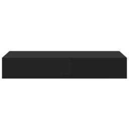 Vidaxl Wall-Mounted Drawer Shelf Black 60X23.5X10Cm Mdf - thumbnail 6