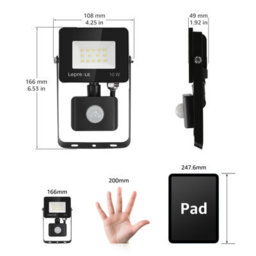 Lepro 50W Led Floodlight Outdoor, 5000Lm Led Security Lights, 350W Incandescent Lamp Equivalent, Waterproof Ip65 Security Lights - thumbnail 5