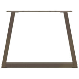 Berkfield Coffee Table Legs V-Shape 2 Pcs Natural Steel 50X(42-43.3) Cm Steel - thumbnail 5