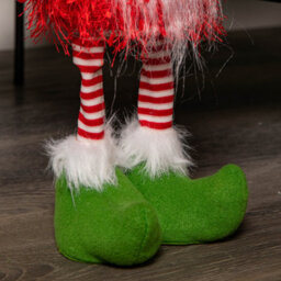 Samuel Alexander 46Cm Battery Operated Light Up Standing Christmas Elf Gonk With Warm White Leds - thumbnail 7