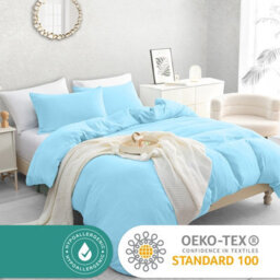 Lazzaro Luxury Double Brushed Prewash Microfiber Duvet Cover Set With Zipper Closure - thumbnail 5