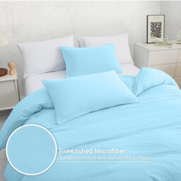 Lazzaro Luxury Double Brushed Prewash Microfiber Duvet Cover Set With Zipper Closure - thumbnail 6