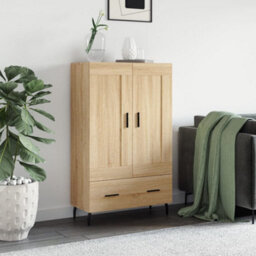 Berkfield Highboard Sonoma Oak 69.5X31X115 Cm Engineered Wood - thumbnail 1