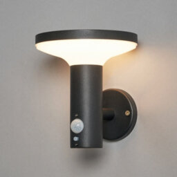 Litecraft Uris Black Led Solar Outdoor Wall Light With Pir Sensor - thumbnail 3