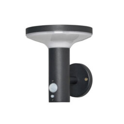Litecraft Uris Black Led Solar Outdoor Wall Light With Pir Sensor - thumbnail 2