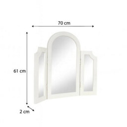 Melody Maison Large Dressing Table, Mirror & Stool Set - Daventry Ivory Range - thumbnail 6
