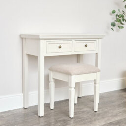 Melody Maison Large Dressing Table, Mirror & Stool Set - Daventry Ivory Range - thumbnail 5
