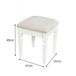 Melody Maison Large Dressing Table, Mirror & Stool Set - Daventry Ivory Range - thumbnail 7