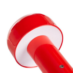 Beliani Red Wireless Table Lamp With Touch Dimmer, Usb Charging And 3 Colour Modes - 21Cm H - thumbnail 4