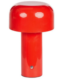 Beliani Red Wireless Table Lamp With Touch Dimmer, Usb Charging And 3 Colour Modes - 21Cm H - thumbnail 2