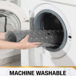Ameha Grey Shower Bath Mat Non Slip Anti Mould - 53X53Cm Square Strong Suction Cups Grip & Drain Holes Pvc Shower Mats - thumbnail 7
