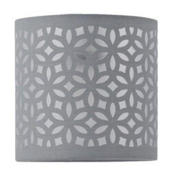 First Choice Lighting Set Of 2 Buck - Clear Glass Globe Table Lamps With Grey Cut Outshade - thumbnail 6