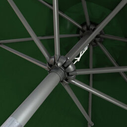 VRUC Outdoor Patio Garden Parasol Sun Shade Umbrella With Crank Handle & Tilt 2.7M Green - thumbnail 4