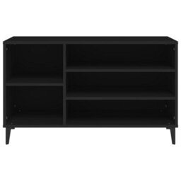 Berkfield Shoe Cabinet Black 102X36X60 Cm Engineered Wood - thumbnail 5