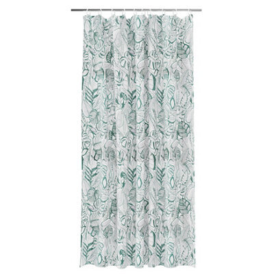 GoodHome Nassua Green Jungle Shower Curtain (W)180Cm - image 1
