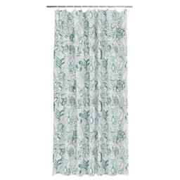 GoodHome Nassua Green Jungle Shower Curtain (W)180Cm - thumbnail 1