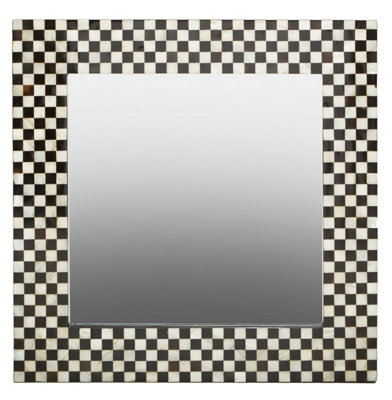 Orsina Mother Of Pearl Square Wall Mirror - image 1