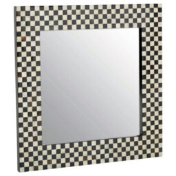 Orsina Mother Of Pearl Square Wall Mirror - thumbnail 2