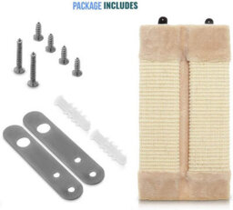Pet Kitten Corner Sisal Wall Scratcher Cats Hanging Cat Scratching Post Board - thumbnail 4