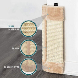 Pet Kitten Corner Sisal Wall Scratcher Cats Hanging Cat Scratching Post Board - thumbnail 5