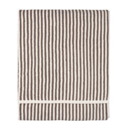 Yard Hebden Striped 100% Cotton Xl Bath Sheet, Chocolate, 100 X 180Cm - thumbnail 1