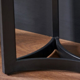 Pacific Lifestyle White Marble Console Table With Curved Black Metal Legs, Real Stone Top 112Cm, Hendrick - thumbnail 5