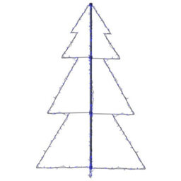 Berkfield Christmas Cone Tree 200 Leds Indoor And Outdoor 98X150 Cm - thumbnail 5