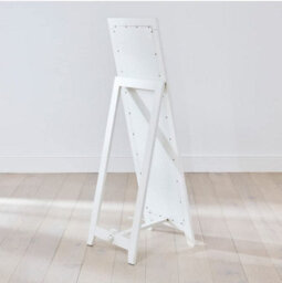 The Furniture Market Cheshire White Painted Full Height Dressing Cheval Mirror - H 1475mm X W 480mm X D 490mm