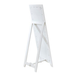 The Furniture Market Cheshire White Painted Full Height Dressing Cheval Mirror - H 1475mm X W 480mm X D 490mm - thumbnail 4