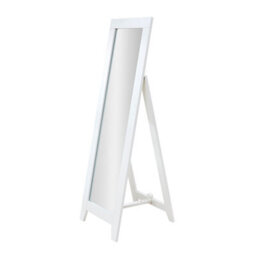 The Furniture Market Cheshire White Painted Full Height Dressing Cheval Mirror - H 1475mm X W 480mm X D 490mm - thumbnail 3