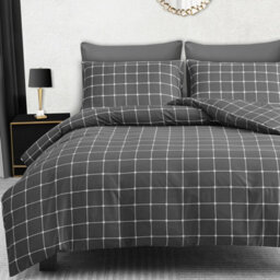 Pamposh Lazzaro Super King Duvet Set Premium Microfiber Reversible Superking Duvets Sets 3Pcs Ultrasoft Hypoallergenic With Zipper Closure - thumbnail 1