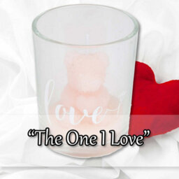 Valentines Scented Rose Candle Bear In Glass Loved One-Romantic Gift - thumbnail 5