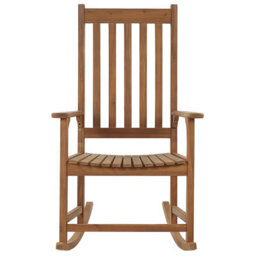 Beliani Rocking Chair Bojano Acacia Wood Brown - thumbnail 5