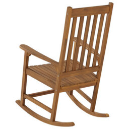 Beliani Rocking Chair Bojano Acacia Wood Brown - thumbnail 6