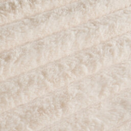 Ohs Ribbed Duvet Cover Faux Fur Winter Warm Bedding Set, Cream - Double - thumbnail 5